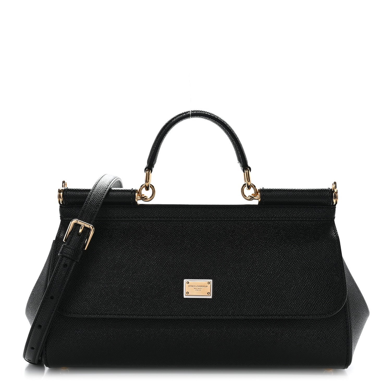 Dolce & Gabbana Dauphine Medium Miss Sicily Satchel Black 1 of 10