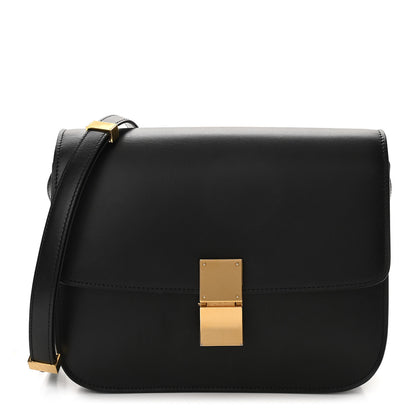 Celine Box Calfskin Medium Classic Box Flap Bag Black 1 of 14