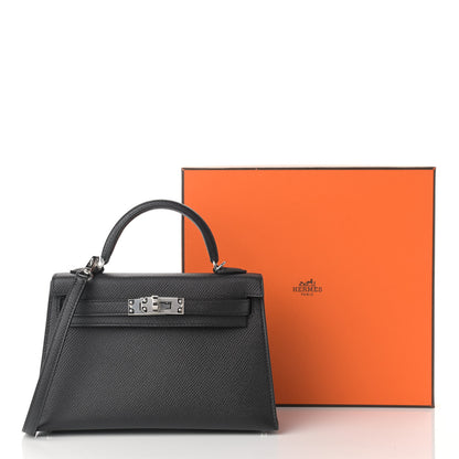 Hermes Epsom Mini Kelly Sellier 20 Black 10 of 10