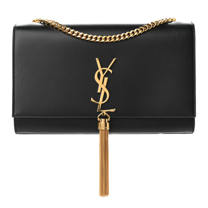 Saint Laurent Smooth Calfskin Medium Classic Monogram Kate Tassel Satchel Black 1 of 9