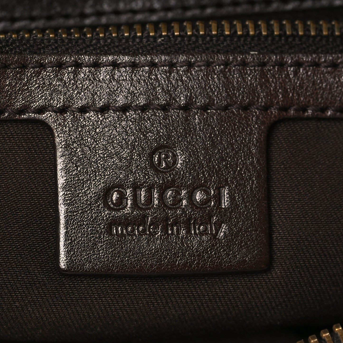 Monogram Medium Interlocking Hobo Dark Brown