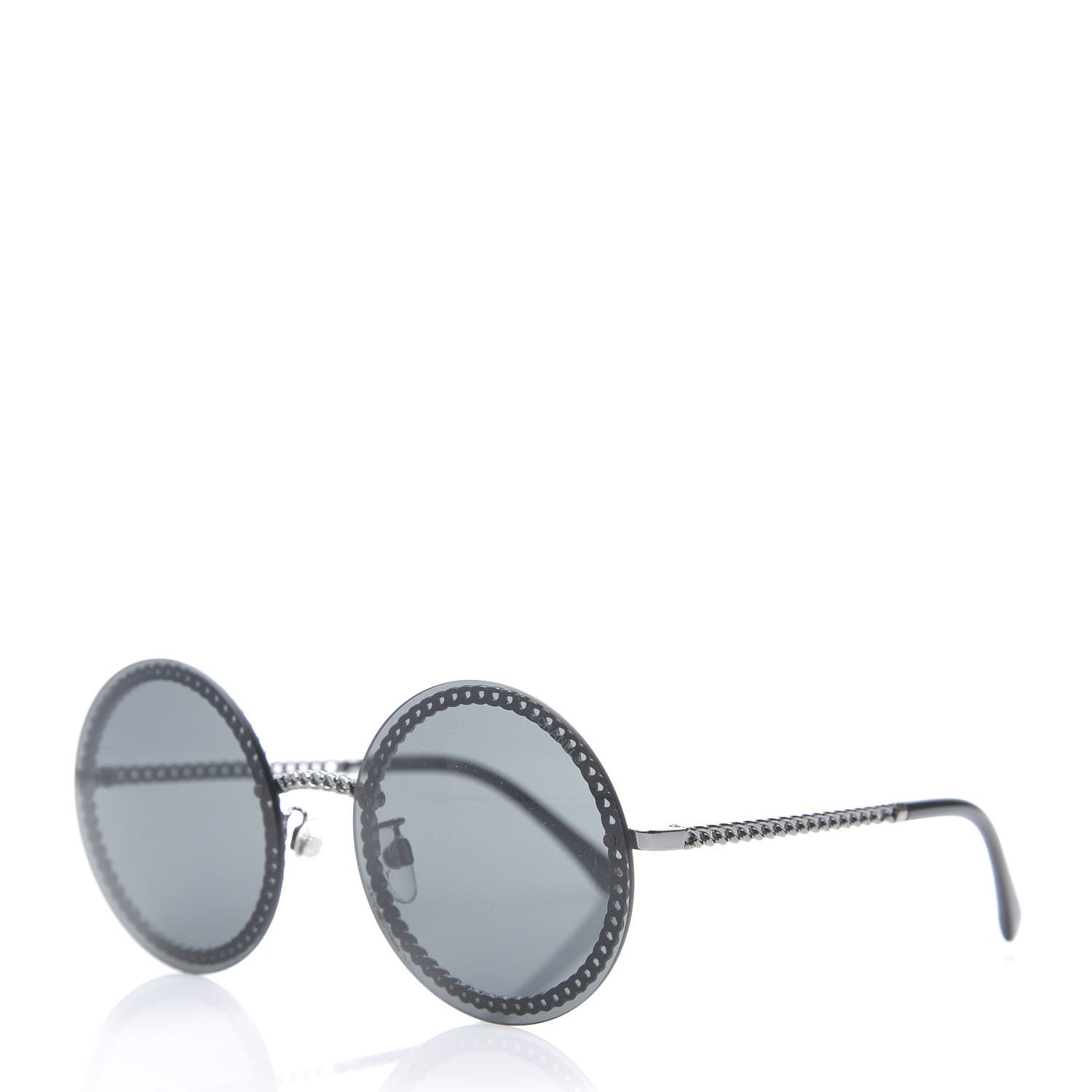 Chanel Round Chain Sunglasses 4245 Gold 2 of 9