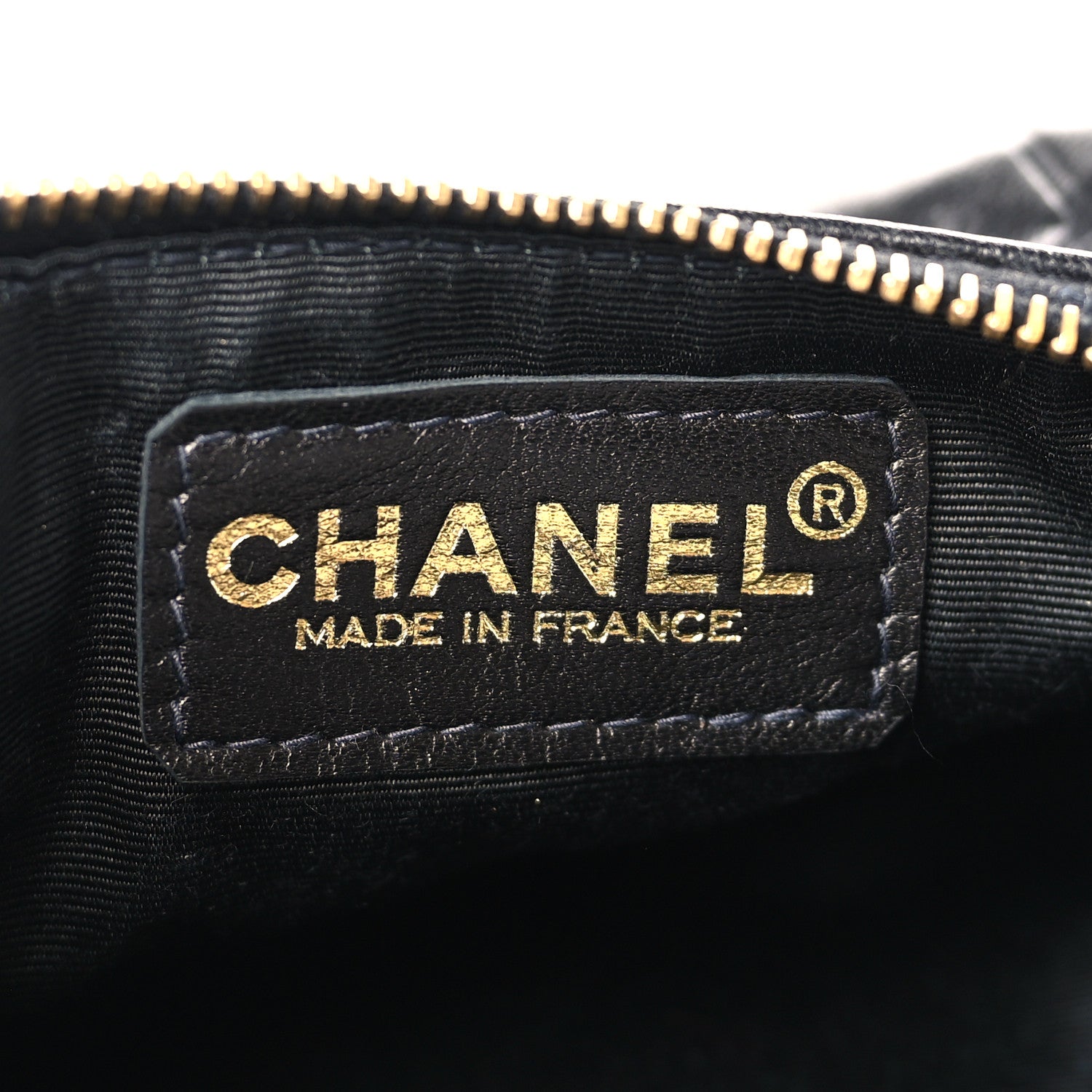 Chanel Lambskin Chocolate Bar Cosmetic Pouch Black 6 of 9