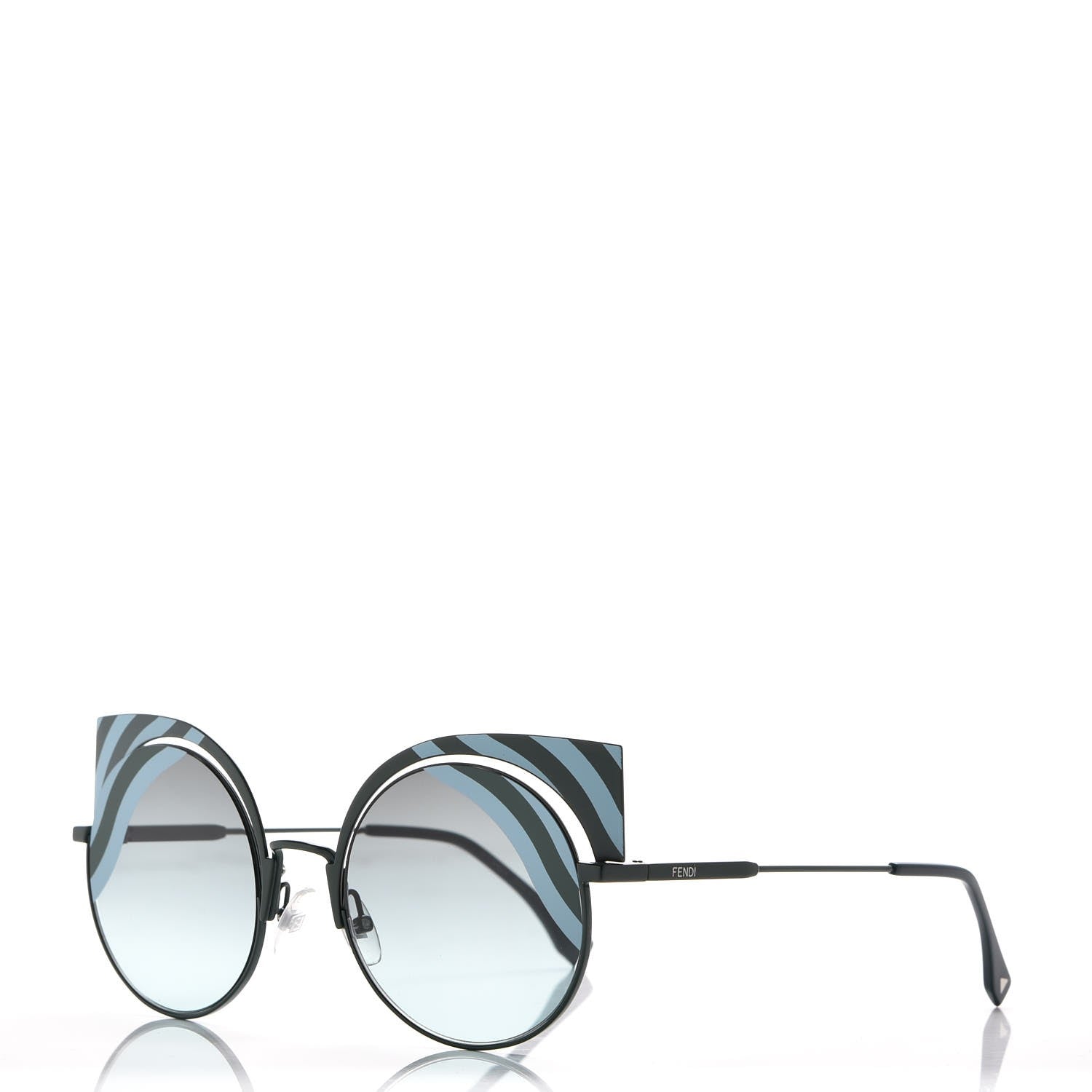 Fendi Hypnoshine Sunglasses FF 0215/S Matte Blue Green 1 of 8