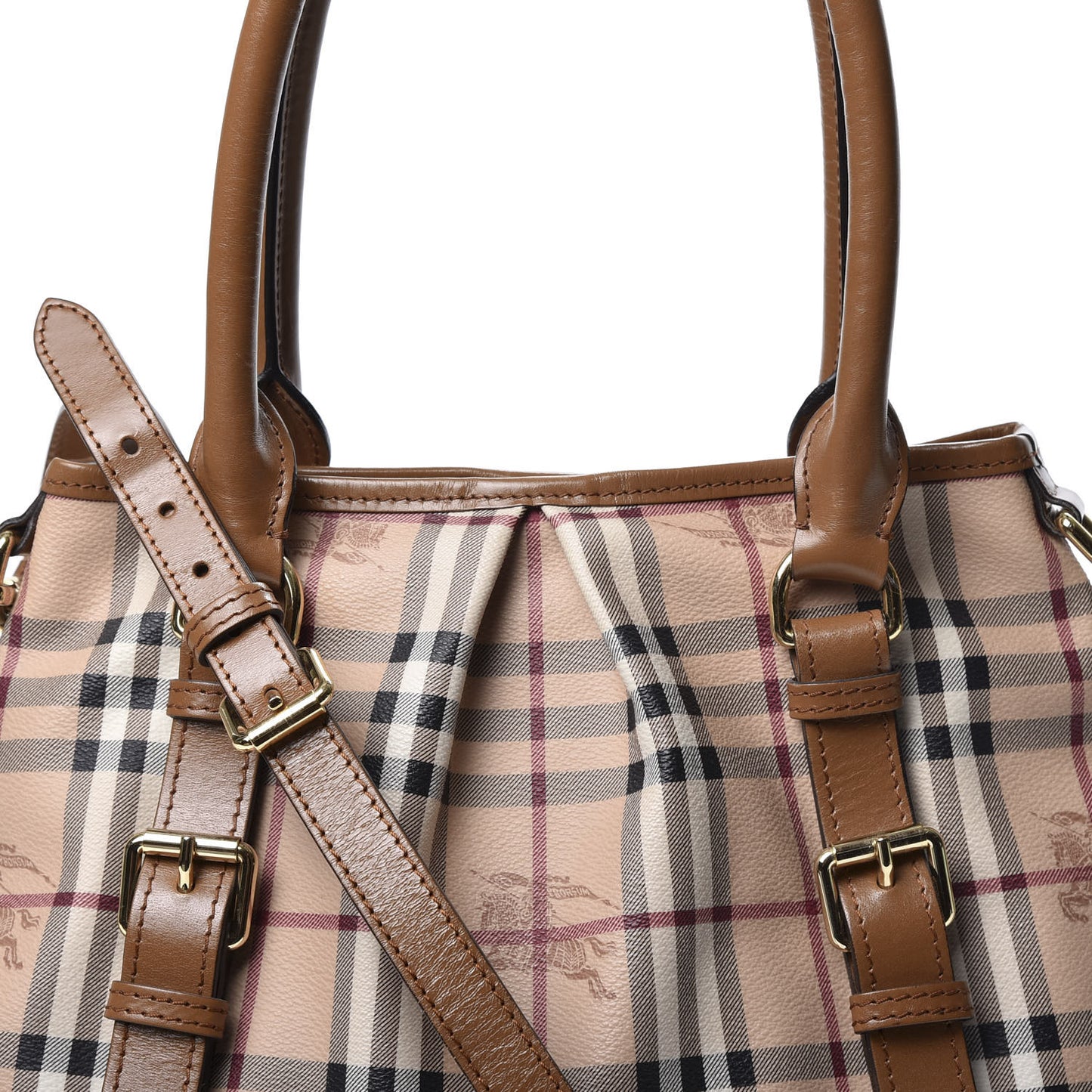Haymarket Check Small Northfield Tote Mid Camel