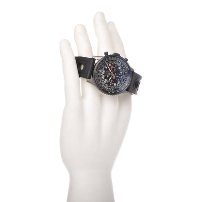 Breitling Black Steel Rubber 43mm Navitimer Cosmonaute Chronograph Automatic Watch Black MB0210B6 2 of 13
