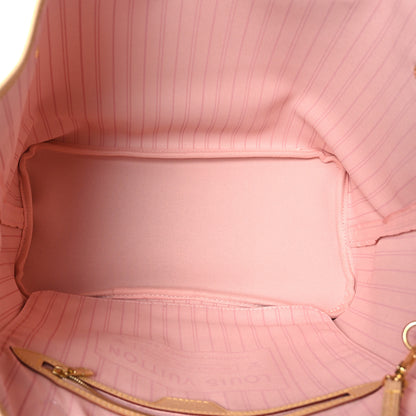 Louis Vuitton Damier Azur Neo Neverfull MM Rose Ballerine 6 of 9