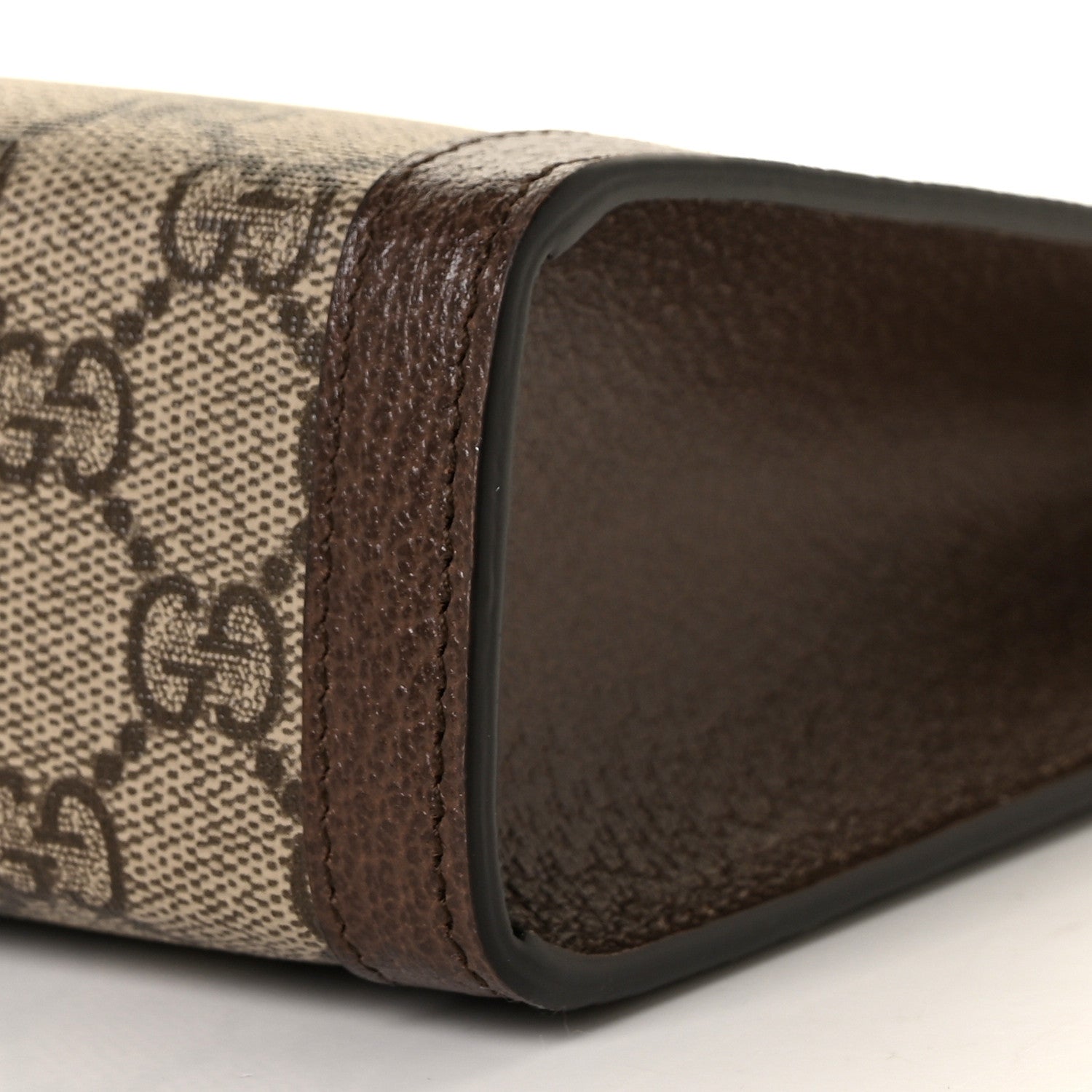 Gucci GG Supreme Monogram Web Ophidia Pouch Brown 17 of 20