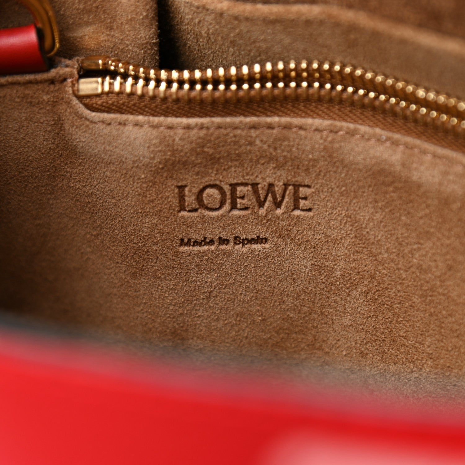Loewe Calfskin Small Gate Tote Scarlet Red 10 of 10