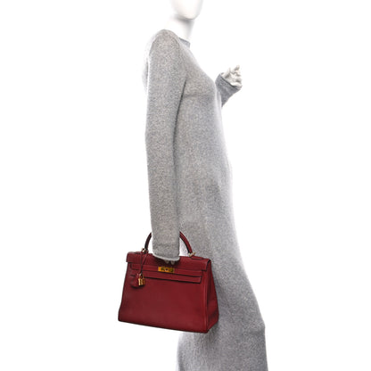 Hermes Togo Kelly Retourne 32 Rouge H 2 of 11