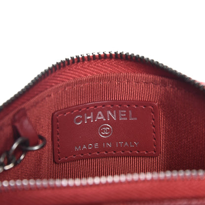 Chanel Caviar Quilted Key Holder Case Red 6 of 8