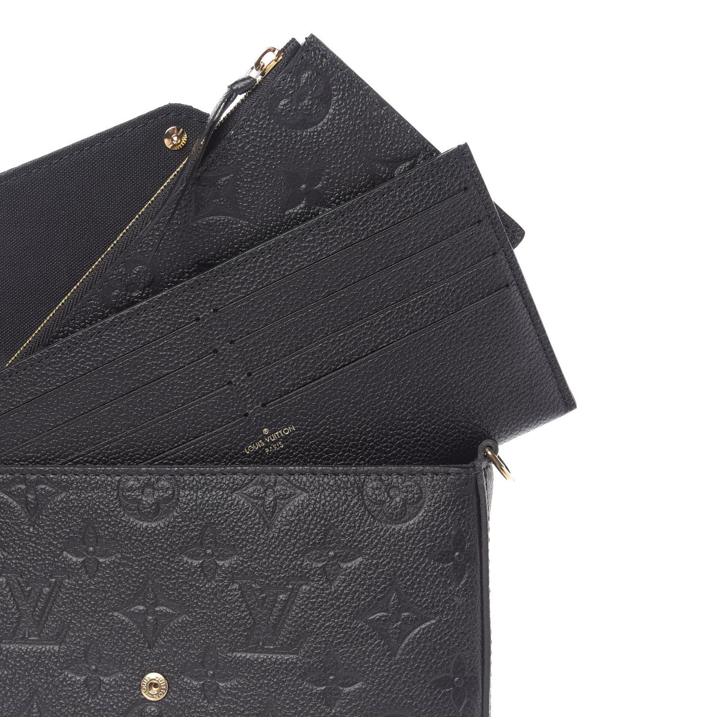 Empreinte Pochette Felicie Chain Wallet Black