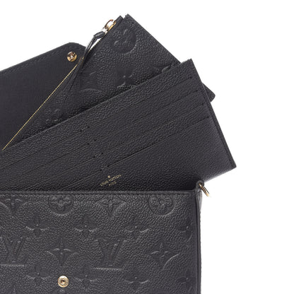 Louis Vuitton Empreinte Pochette Felicie Chain Wallet Black 6 of 11