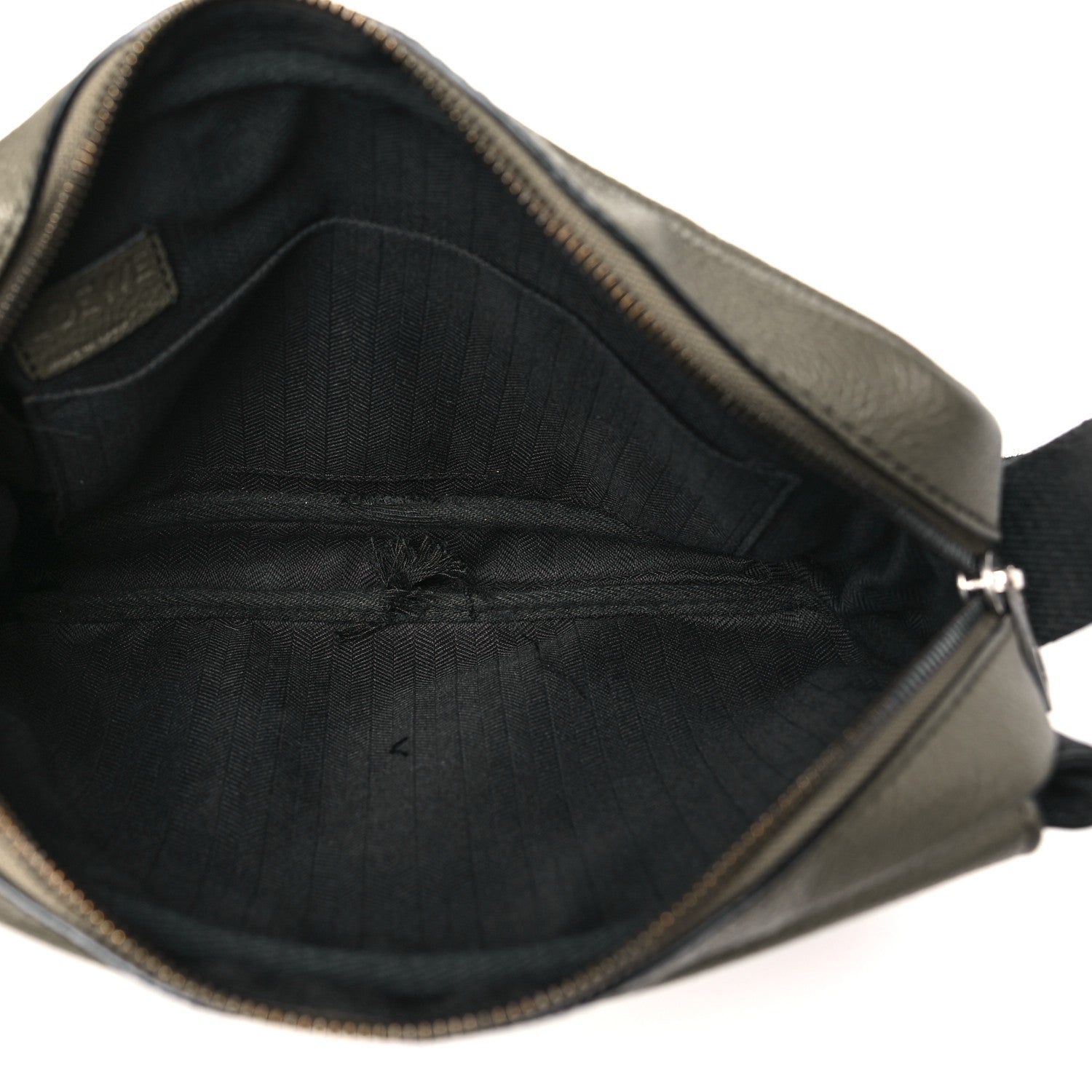 Loewe Soft Grained Calfskin XS Military Messenger Bag  Khaki Green Black 5 of 10