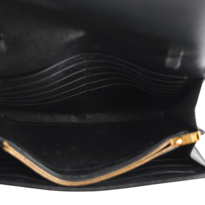 Saint Laurent Grain De Poudre Star Studded Monogram Wallet on Chain Black 5 of 10