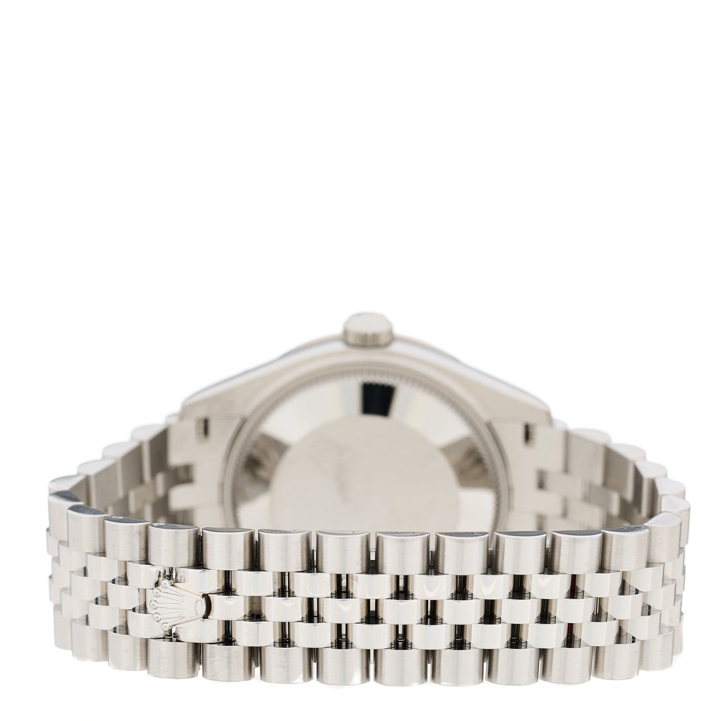 Stainless Steel 18K White Gold Diamond 31mm Oyster Perpetual Datejust Watch Dark Grey Roman 278384RBR