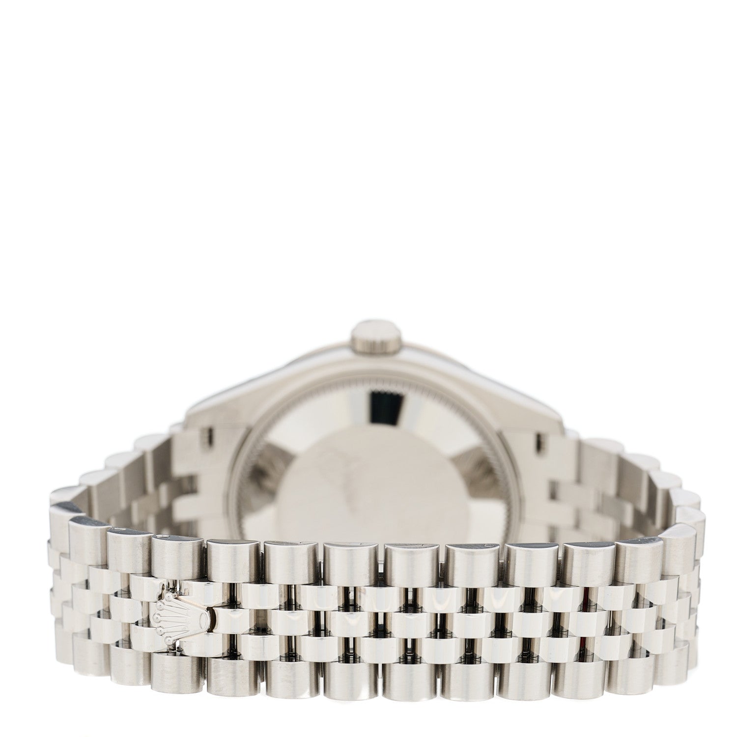 Rolex Stainless Steel 18K White Gold Diamond 31mm Oyster Perpetual Datejust Watch Dark Grey Roman 278384RBR 3 of 4