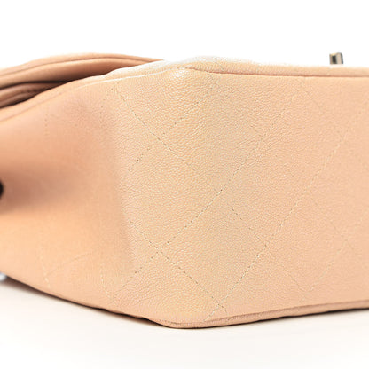 Chanel Iridescent Caviar Quilted Jumbo Double Flap Beige 8 of 11