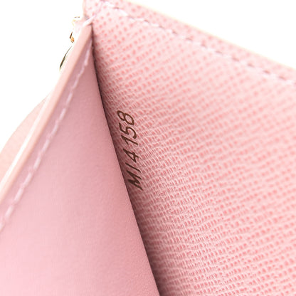 Louis Vuitton Damier Azur Victorine Wallet Rose Ballerine 7 of 7