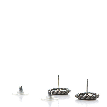 Chanel Ruthenium CC Stud Earrings 3 of 5