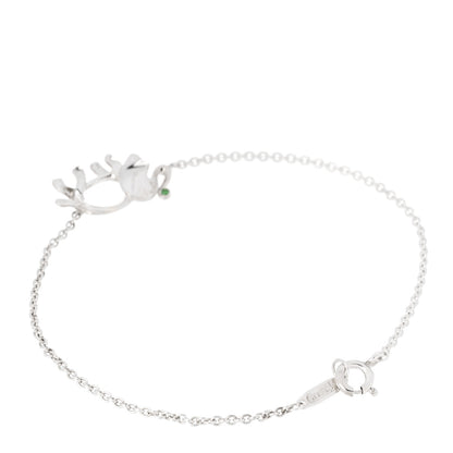 Tiffany Sterling Silver Tsavorite Save the Wild Elephant Bracelet 2 of 6