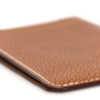 Hermes Barenia Faubourg City 3CC Card Holder Fauve 9 of 10