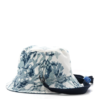 Louis Vuitton Cotton LV Play Monogram Aquagarden Reversible Bucket Hat Blue 8 of 13