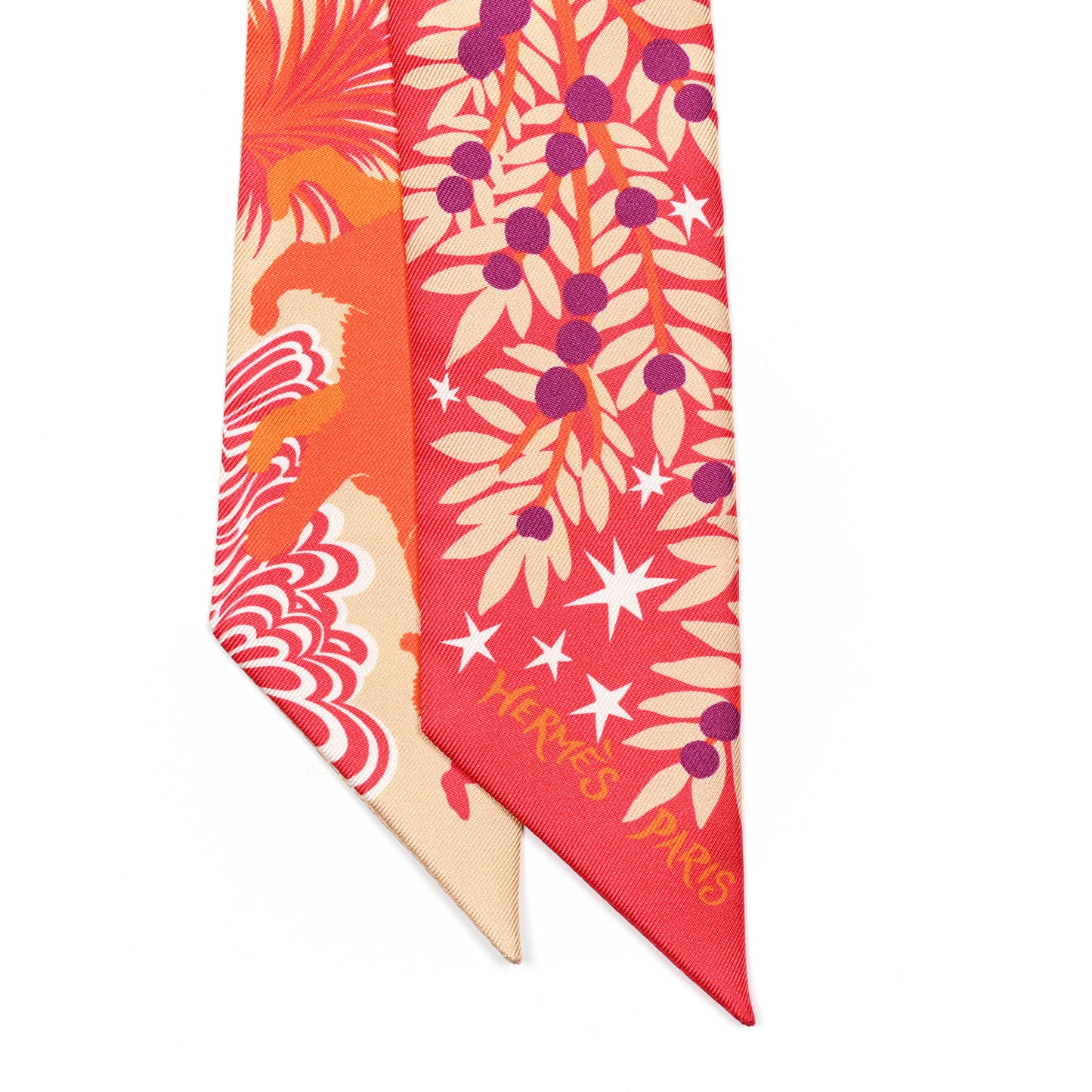 Silk Le Charme D Orphee Twilly Vermillon Beige