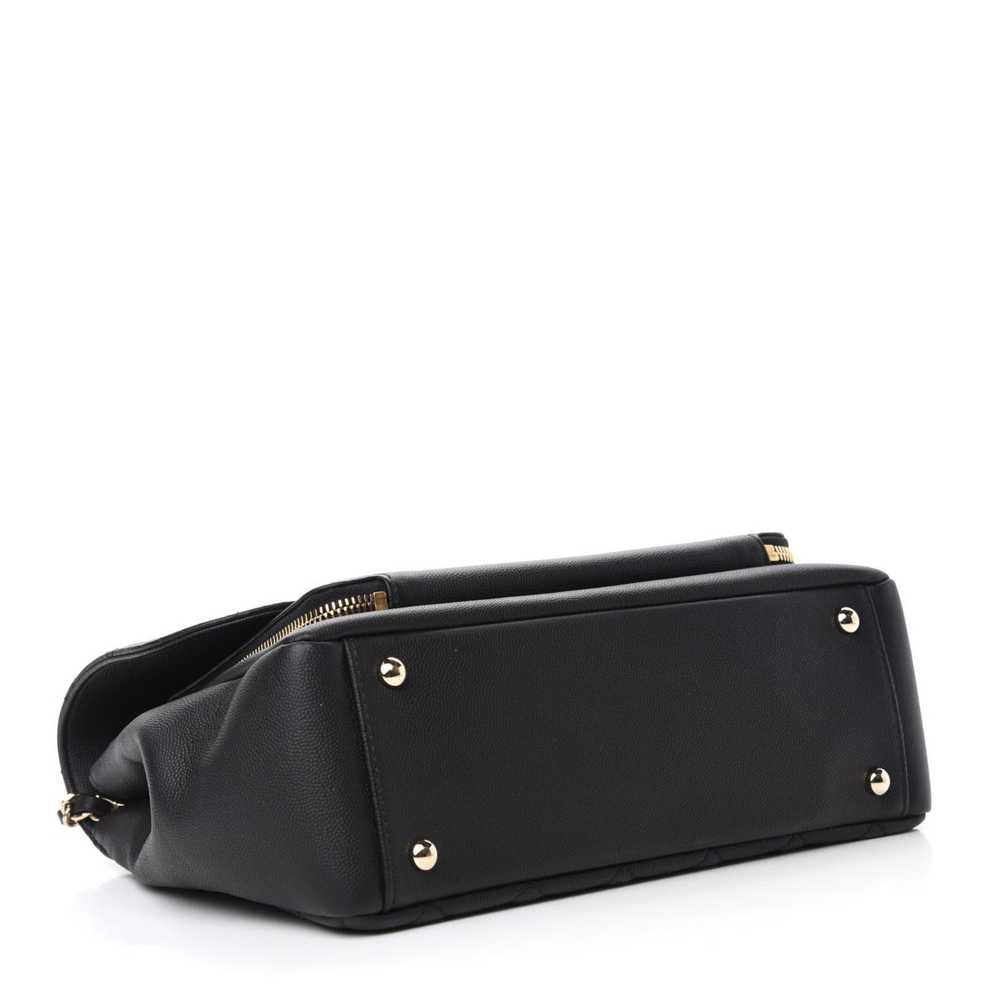 Caviar Quilted Large Business Affinity Flap Black