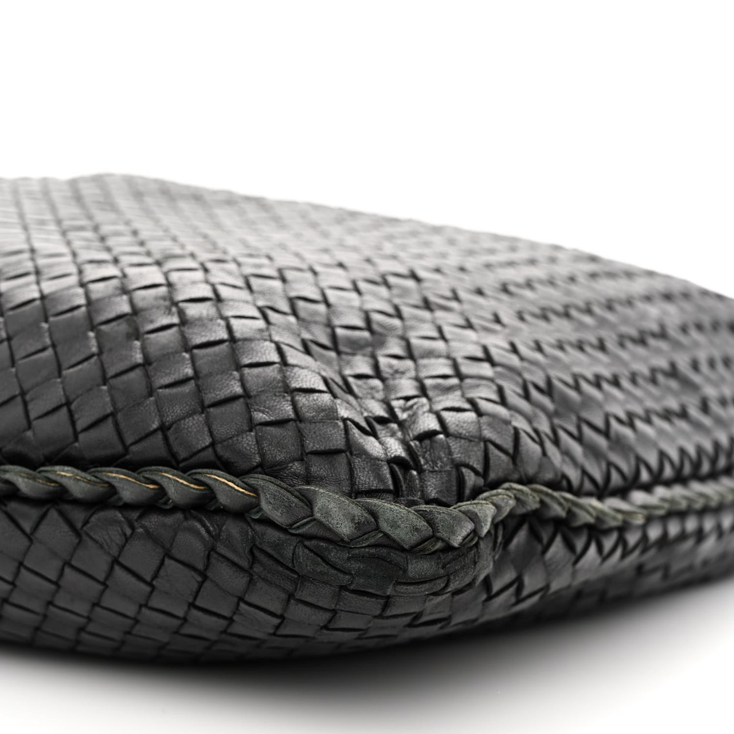Nappa Intrecciato Large Veneta Hobo Black