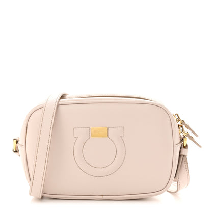 Salvatore Ferragamo Calfskin City Goncho Crossbody Camera Bag New Bisque 1 of 13