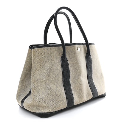 Hermes Toile H Buffle Skipper Garden Party 36 MM Tote Black 3 of 12