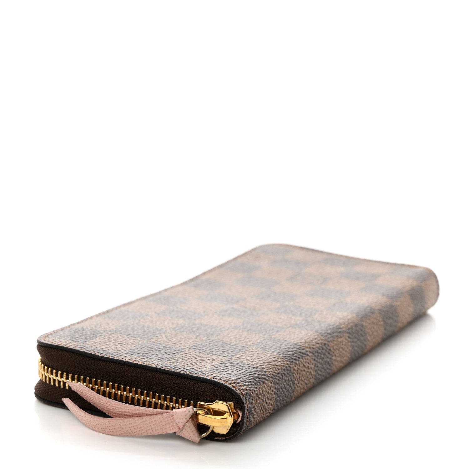 Louis Vuitton Damier Ebene Clemence Wallet Rose Ballerine 4 of 7