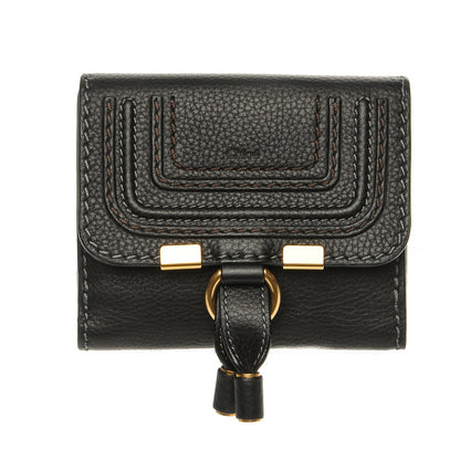 Chloe Grained Calfskin Marcie Square Wallet Black 1 of 10