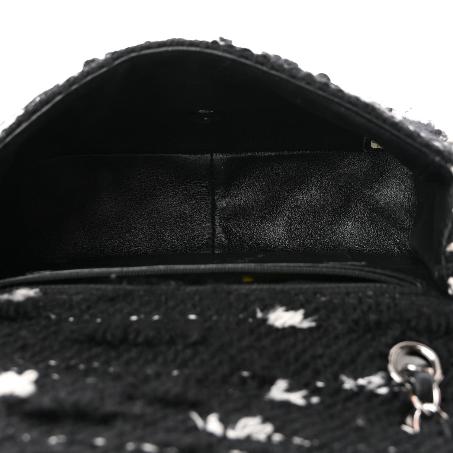 Chanel Tweed Elementary Chic Flap Black White 5 of 10