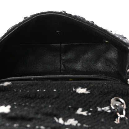 Chanel Tweed Elementary Chic Flap Black White 5 of 10