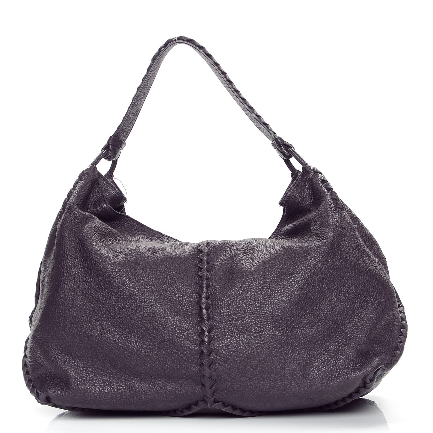 Washed Cervo Deerskin Large Hobo Quetsche