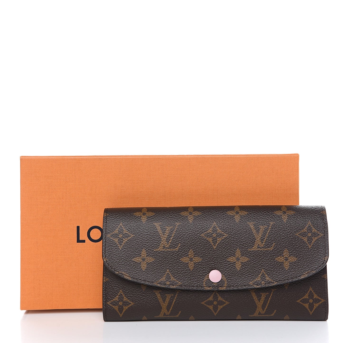 Monogram Emilie Wallet Rose Ballerine