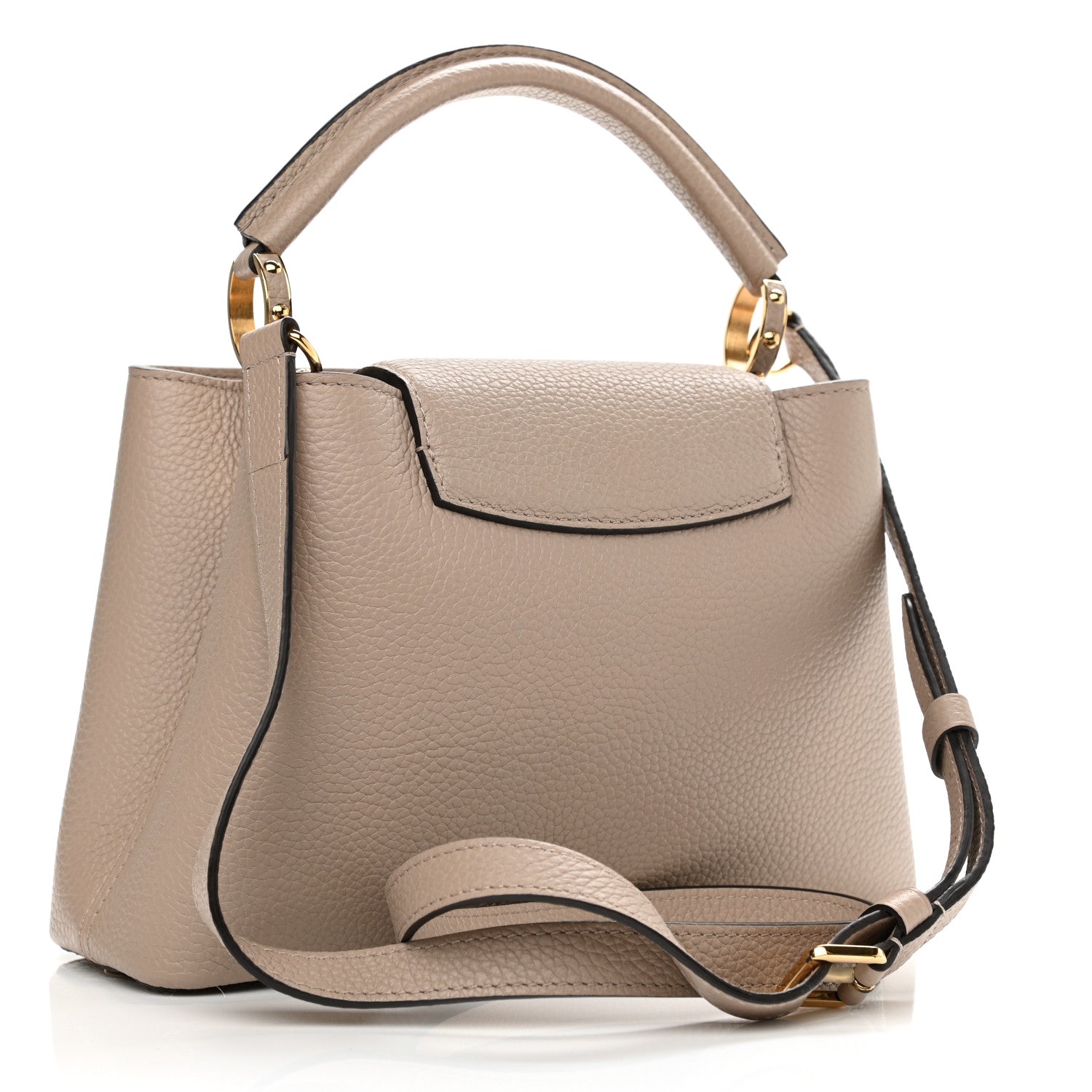 Louis Vuitton Taurillon Capucines BB Galet 3 of 9