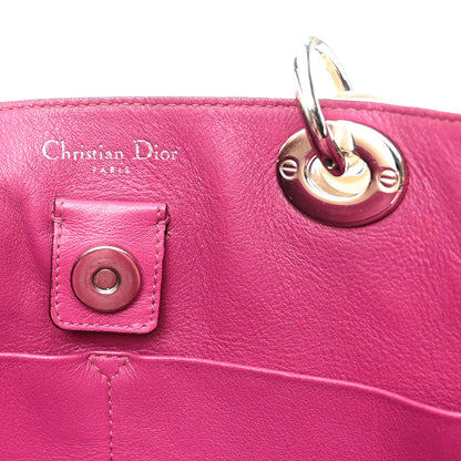 Christian Dior Smooth Calfskin Large Diorissimo Tote Beige Fuchsia 6 of 9
