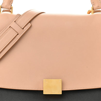 Celine Smooth Calfskin Nubuck Small Tri-Color Trapeze Nude 7 of 22