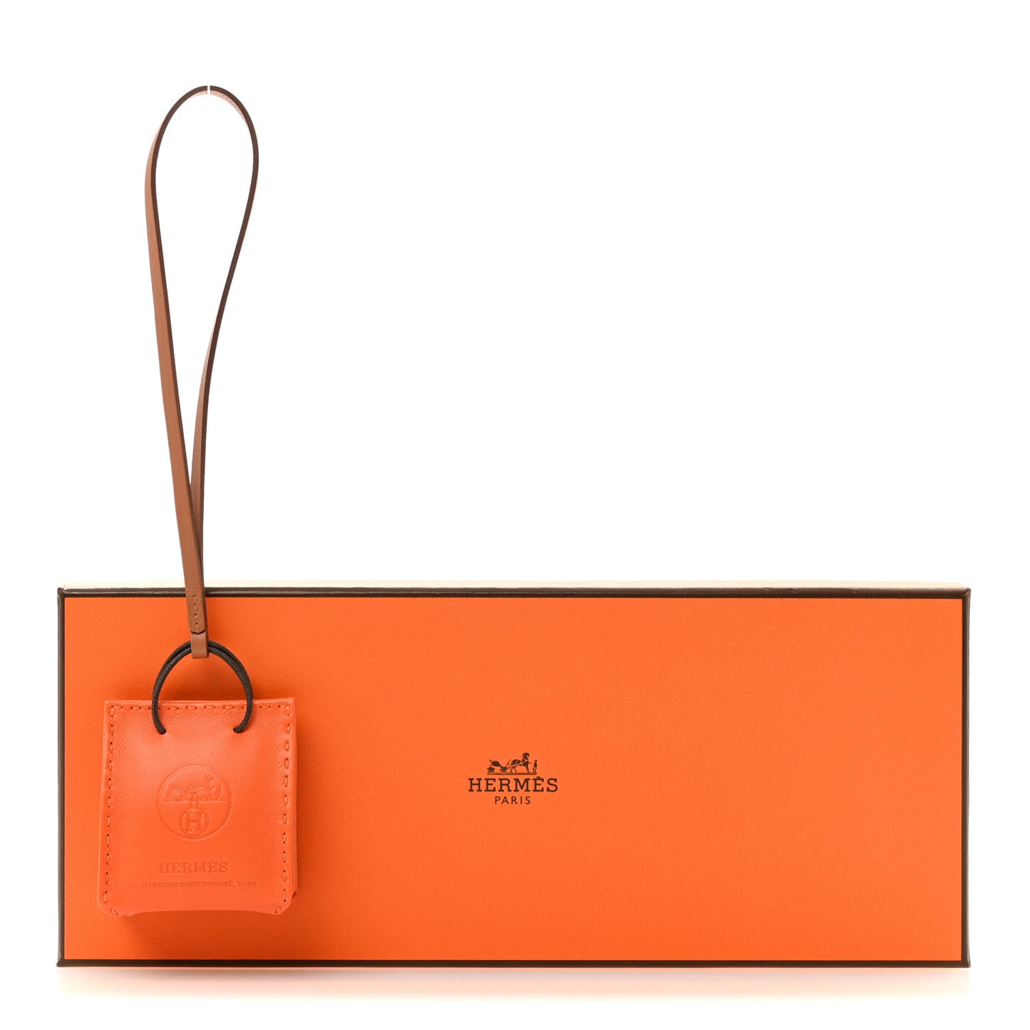 Milo Lambskin Swift Shopping Bag Charm Feu Gold