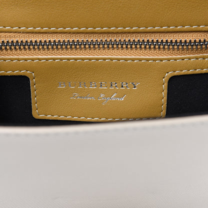 Burberry Trench Calfskin Small DK88 Top Handle Bag Limestone Ochre Yellow 4 of 11