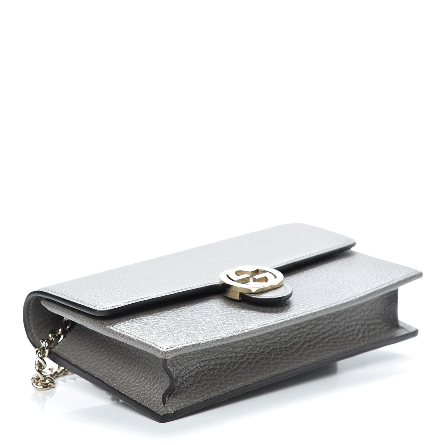 Dollar Calfskin Interlocking G Chain Wallet Loess