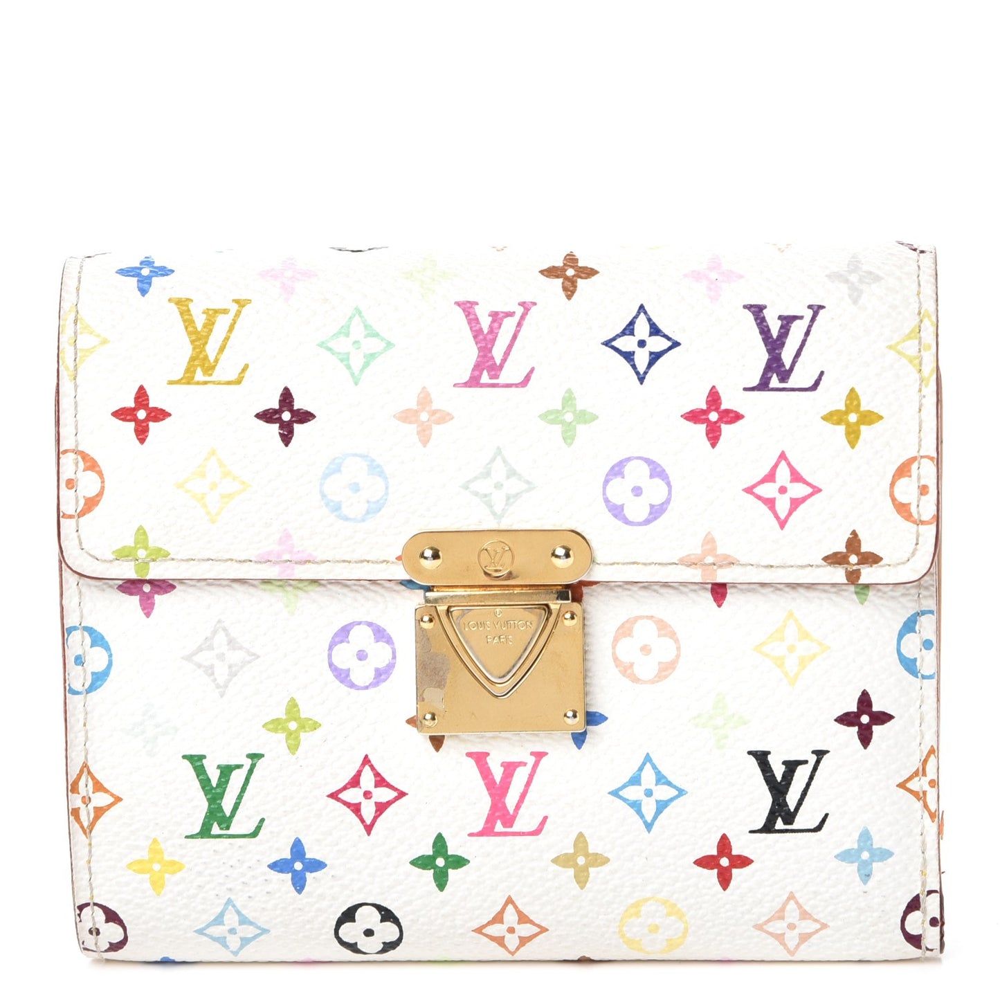 Monogram Multicolor Koala Wallet White