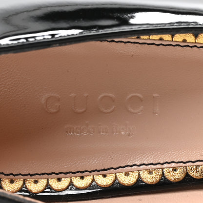 Gucci Vernice Crystal Pearl Embellished Mary Jane Pumps 35.5 Black 8 of 10
