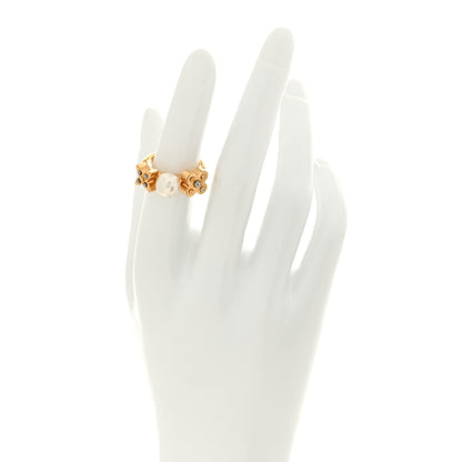 Louis Vuitton Charmy Pearl Ring S 50 5.5 Gold 2 of 5