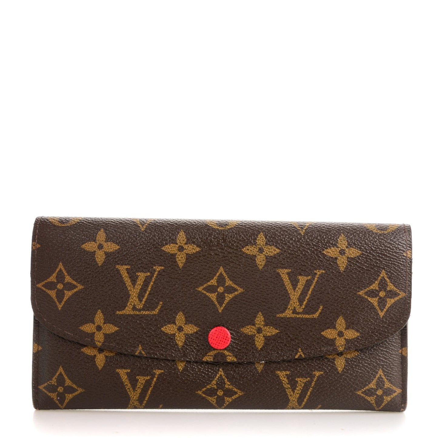 Monogram Emilie Wallet Red
