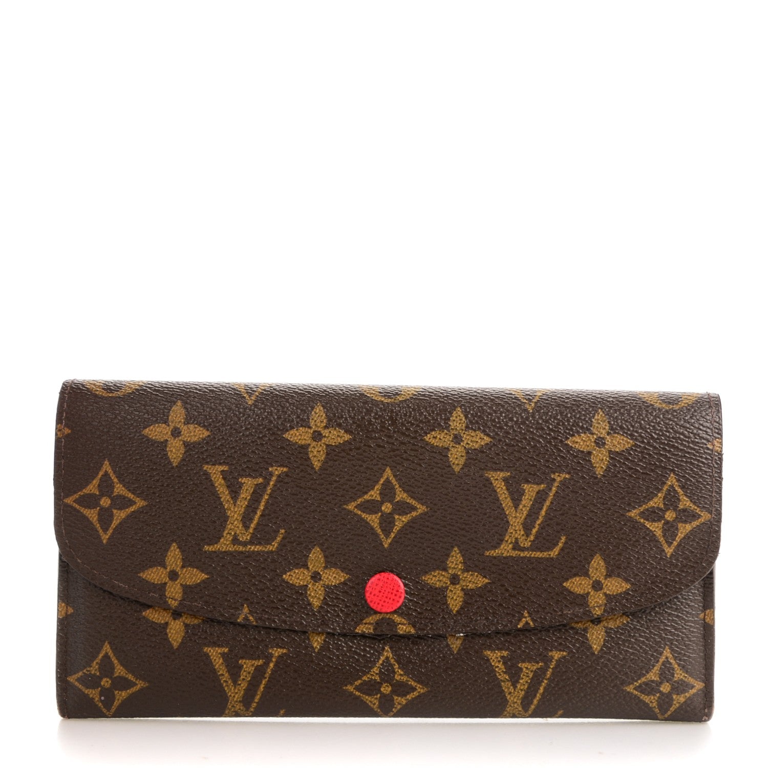 Louis Vuitton Monogram Emilie Wallet Red 1 of 7