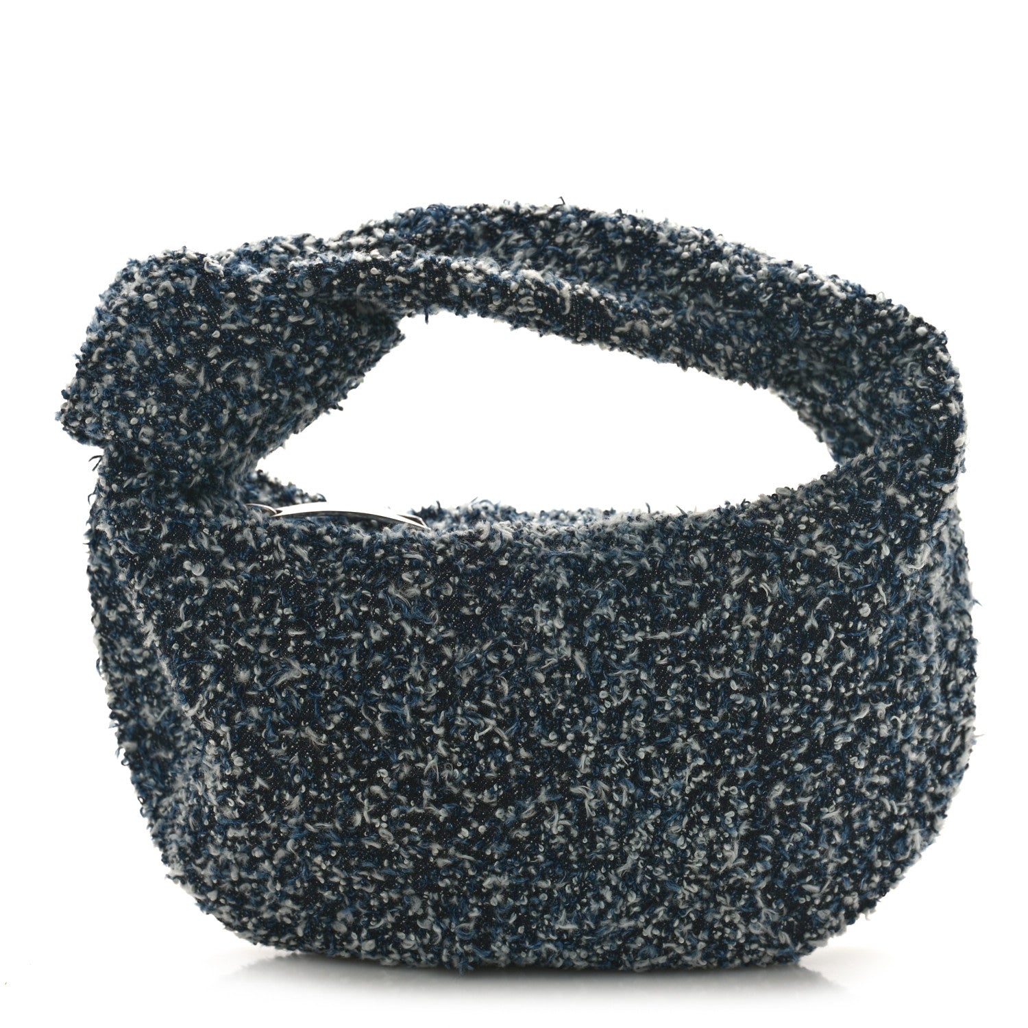 Bottega Veneta Denim Boucle Mini Jodie Indigo Silver 1 of 8